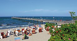 Strand und Seebrücke von Kühlungsborn