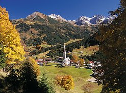 Blick auf Mittelberg im Kleinwalsertal