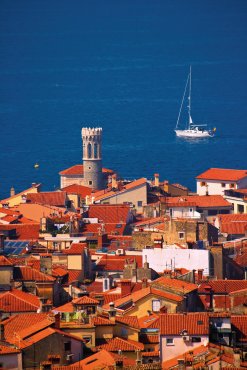 Blick über Piran
