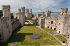 Schloss Caernarfon in Snowdonia