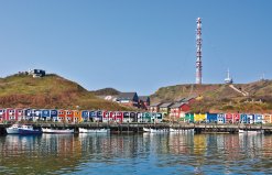 Hummerbuden auf Helgoland