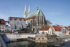 Vierradenmühle und Peterskirche in Görlitz