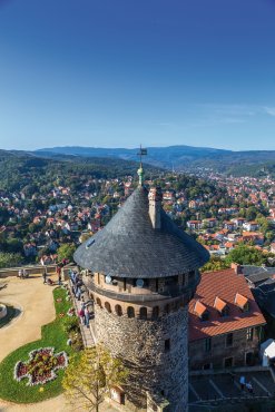 Blick vom Schloss auf Wernigerode