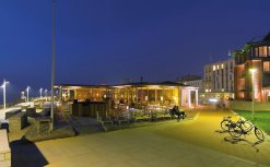 Strandpromenade von Norderney bei Nacht