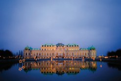 Schloss Belvedere in Wien zur Weihnachtszeit