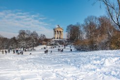 Winter im Englishen Garten, München