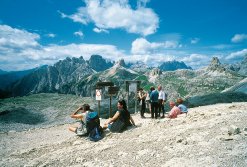 Dolomitenpanorama bei den Drei Zinnen