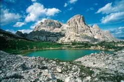 Bergsee bei den Drei Zinnen