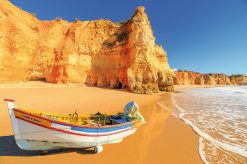 Fischerboot an der Praia da Rocha