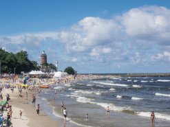 Am Strand von Kolberg