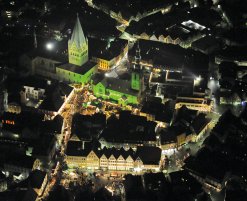 Luftbild vom Soester Weihnachtsmarkt