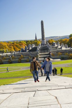 Der Skulpturenpark Vigelandsparken in Oslo