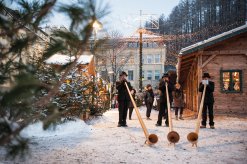 Turmbläser am Christkindlmarkt in Bruneck