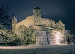 Veste Coburg beí Nacht