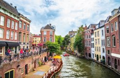 Häuser am "Oudegracht" in Utrecht