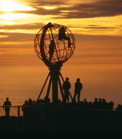 Mitternachtssonne am Nordkap