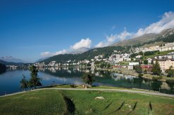 Blick auf St. Moritz