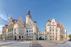 Neues Rathaus am Burgplatz in Leipzig