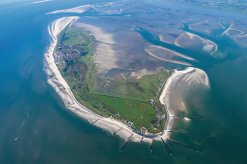 Luftblick auf Wangerooge