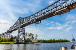 Rendsburg - Hochbrücke mit Schwebefähre