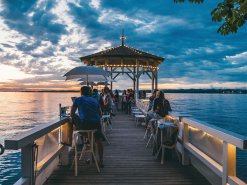 Fischersteg an der Bregenzer Seepromenade