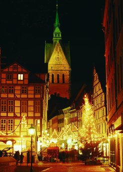 Weihnachtsmarkt in der Altstadt von Hannover