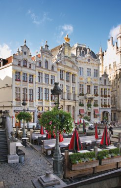 Cafes am Grand Place in Brüssel