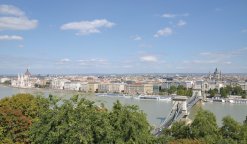 Blick vom Burgberg auf Budapest