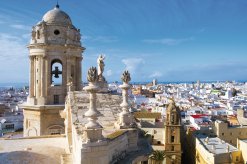 Blick über die Altstadt von Cadiz