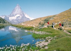 Wandern am Riffelsee, Matterhorn