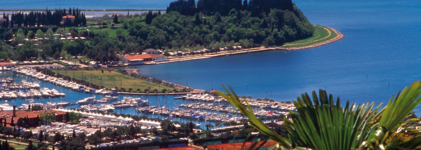 Blick auf den Yachthafen von Portoroz