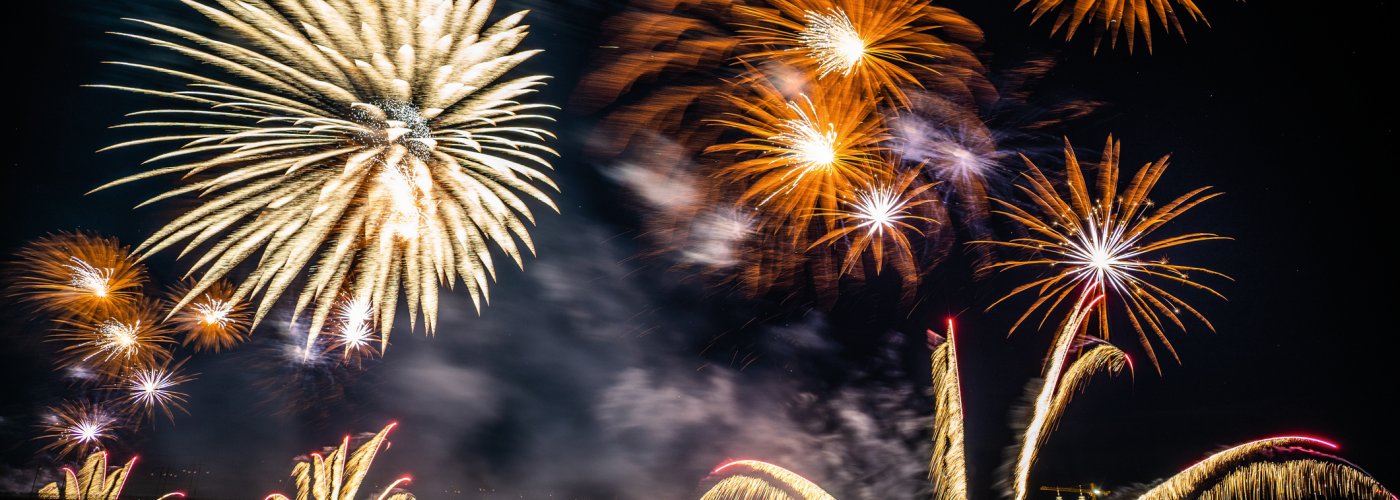 Feuerwerk über Mainz